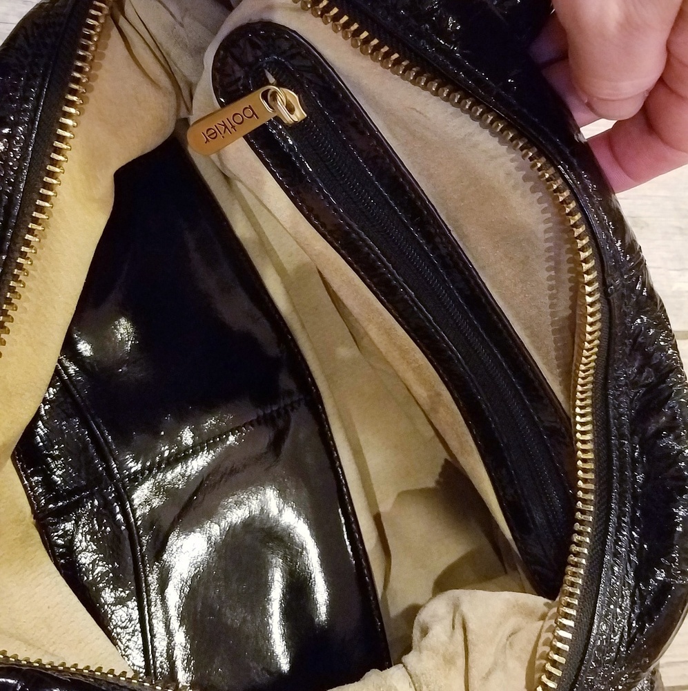 Botkier black gold patent leather handbag - Picture 6 of 7